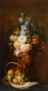 LESOURD DE BEAUREGARD Ange Louis Guillaume,Still life with fruit and flowers,Zeeuws 2021-06-08