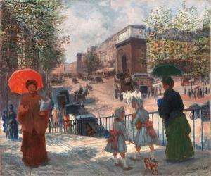 LESSI Jean, Giovanni 1852-1922,Porta S. Martin, Parigi,1885,Farsetti IT 2021-05-15
