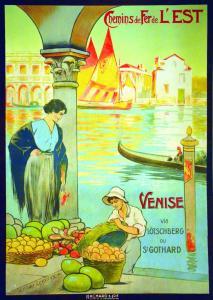 LESSIEUX E.Louis,Venise via Lötschberg ou St Gothard,c.1920,Artprecium FR 2015-06-26