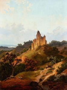 LESSING Carl Friedrich 1808-1880,Rast vor der Burg,Kaupp DE 2021-11-20