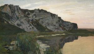 LESSING Konrad Ludwig 1852-1916,Harzlandschaft mit Gipsfelsen bei Son,Jeschke-Greve-Hauff-Van Vliet 2019-03-29