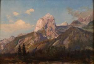 Lessing Konrad Ludwik 1852-1916,Alpine landscape with lake,Desa Unicum PL 2018-01-23