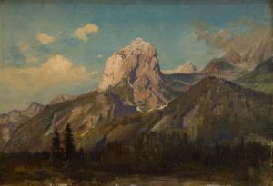 Lessing Konrad Ludwik 1852-1916,Mountain landscape ("Gebirgslandschaft"),Desa Unicum PL 2021-06-24