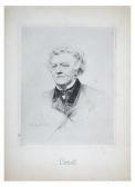 LESSORE Henri Émile 1830-1895,Portrait de COROT,Tradart Deauville FR 2019-07-21