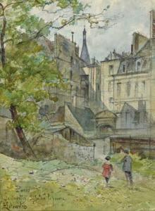 LETEURTRE François 1882-1958,Quartier Saint Julien le Pauvre,Lasseron et Associees FR 2016-02-12