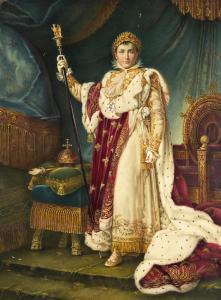 LETHIERE Guillaume 1760-1832,Napoleon I in Coronation Robes,1805,Swann Galleries US 2023-03-23
