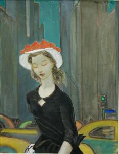 LETORD Jacques 1900-1900,Jeune fille au chapeau,1947,Millon & Associés FR 2018-02-10