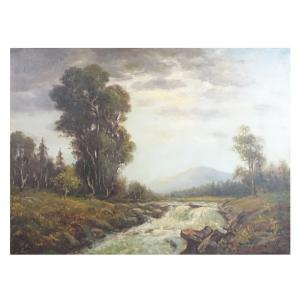 LETTWILL Jeremy 1912,Mountain Torrent,Kodner Galleries US 2022-12-15