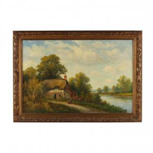LETTWILL Jeremy 1912,Pastoral Landscape with Cottage,Leland Little US 2024-02-15