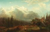 LEU August Wilhelm 1819-1897,A Scene in the Bern Alps,1853,Palais Dorotheum AT 2021-09-15