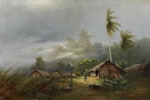 LEUSCHNER Franz 1800-1900,Storm in Cameroon,1906,Van Ham DE 2012-05-11