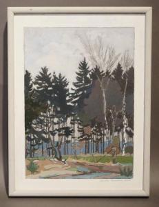 LEUTHER Charles 1920,Sous-bois,1978,Legros BE 2019-05-09