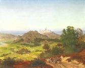 LEUTZE Emmanuel Gottlieb,Scopious french landscape with townscape and castl,1849,Van Ham 2007-04-21
