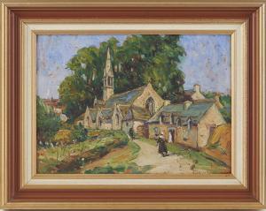 LEUZE HIRSCHFELD Emmy 1884-1973,Chapelle de Locronan,Adjug'art FR 2023-07-08