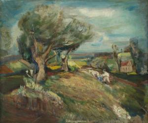 LEVANON Mordechai 1901-1968,Landscape,Tiroche IL 2023-09-20