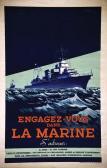 LEVASSEUR Roger,Engagez - Vous dans la Marine,1942,Millon & Associés FR 2018-06-22