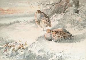 LEVENTON Herbert 1800-1900,Partridges in the snow,Bonhams GB 2005-07-27
