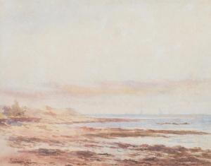 LEVER Richard Hayley 1876-1958,Coastal Landscape,Leonard Joel AU 2016-05-03