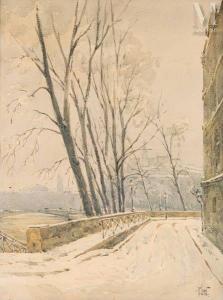 LEVERD Rene 1872-1938,Les quais de Seine à Paris sous la neige,Millon & Associés FR 2024-01-25