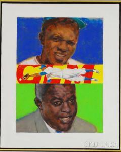 LEVERING Robert K 1919-2011,Three Portraits of Jackie Robinson,Skinner US 2012-07-18