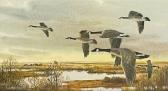 LEVESQUE Isabel 1919-2012,Untiled (Canada Geese),Lando Art Auction CA 2021-05-16
