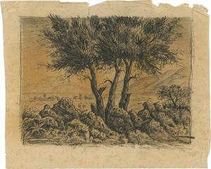 LEVI Aharon Ha 1887-1957,Landscape,Kedem IL 2017-06-27