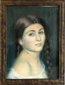 LEVI STRAUSS Raymond 1900-1900,Portrait de jeune fille,1922,Osenat FR 2019-02-24