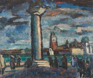 LEVIER Adolfo 1873-1953,Venezia, verso la Salute,Stadion IT 2023-12-11