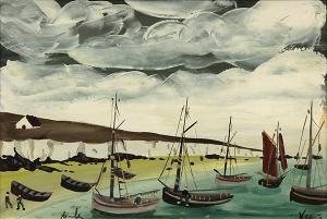 LEVIER Charles 1920-2003,Harbor Scenes,Clars Auction Gallery US 2014-03-15