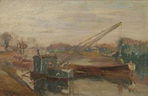 levieux,Workboat on the Seine,Trinity Fine Arts, LLC US 2010-01-23