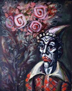 LEVIEV Johan 1934-1994,Fool And Flowers,1990,Victoria BG 2011-06-23