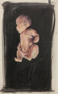 LEVIN LAU Katherine 1954,Newborn on Black,Clars Auction Gallery US 2013-06-16