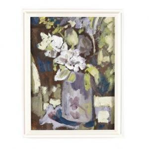 levine David Philip 1910-2005,Floral Still Life,1990,Leland Little US 2020-10-08