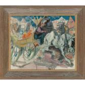 LEVINE Jack 1915-2010,horse and cart,Sotheby's GB 2004-05-18