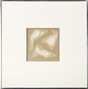 LEVINSON Mon 1926-2014,Square in a Square - Positive I.,1964,Swann Galleries US 2022-12-01