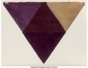 LEVINSON Mon 1926-2014,Violet Triangle,1979,Heritage US 2023-06-20