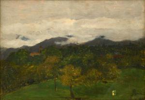 LEVIS Giuseppe Augusto 1873-1926,Paesaggio montano,1908,Meeting Art IT 2023-10-21