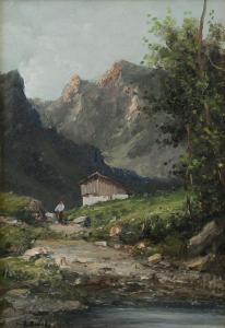 LEVIS Giuseppe Augusto 1873-1926,Paesaggio montano,Meeting Art IT 2023-06-07