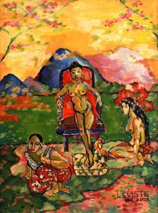 LEVISTE Larry 1956,Conversations with Gauguin,2003,Leon Gallery PH 2014-09-13