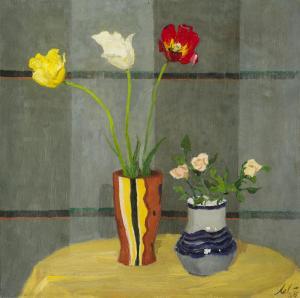 LEVITIN Anatoli 1922-2018,Three tulips,1965,Sovcom RU 2023-11-23