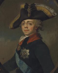 LEVITSKY Dimitri Gregoriovitc,Portrait of Emperor Paul I (1754-1801),1796,Christie's 2021-06-07