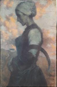 LEVY DHURMER Lucien 1865-1953,La faucheuse,Art Richelieu FR 2018-06-18