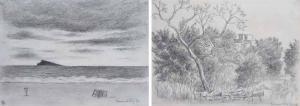 LEVY Emmanuel 1900-1986,Coastal scene and rural view,1981,Peter Wilson GB 2016-11-10