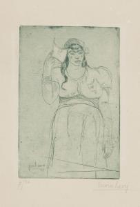 LEVY Moses 1885-1968,Femme arabe,1912,Fabiani Arte IT 2024-01-17