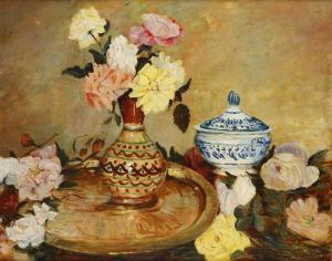 LEVY SIMON 1886-1973,Bouquet de fleurs et soupière,Ader FR 2012-12-01