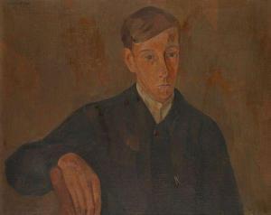 LEVY Simon 1940,Portrait de jeune homme,Ader FR 2012-05-30