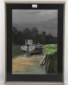 LEWIS Brian 1947,moored barge,Burstow and Hewett GB 2022-08-25