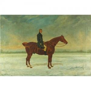 Lewis C.W,figure on horseback in a landscape,19th century,Eastbourne GB 2017-07-06