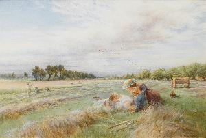 LEWIS Charles James 1830-1892,Resting in the hayfield,Sotheby's GB 2007-06-21