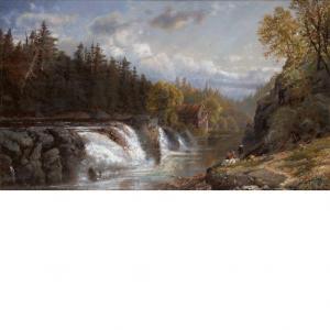 Lewis Edmund Darch 1835-1910,At the Falls,1866,William Doyle US 2011-04-05